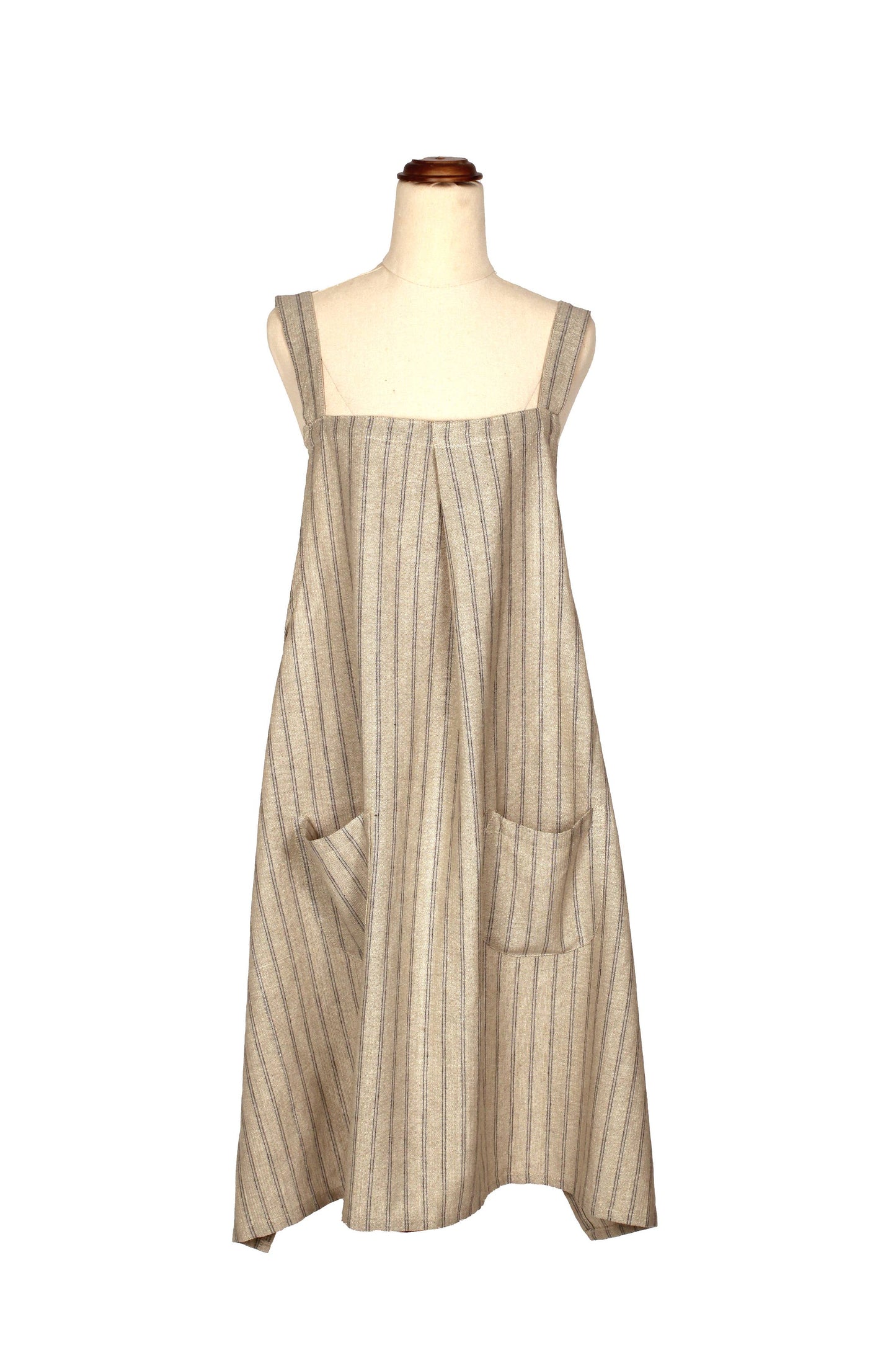 Raine & Humble - Apron Provincial Stripe Dark Slate- Pinafore
