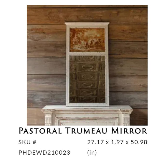 Porch View - Pastoral Trumeau Mirror