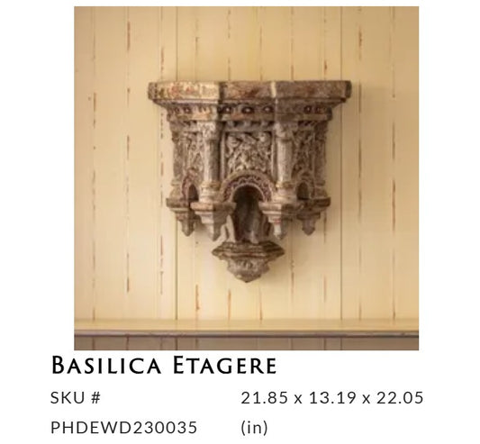 Porch View - French Basilica Etagere