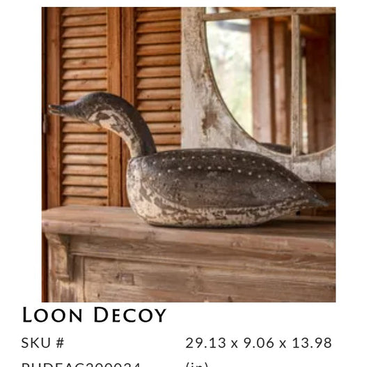 Porch View - Loon Decoy