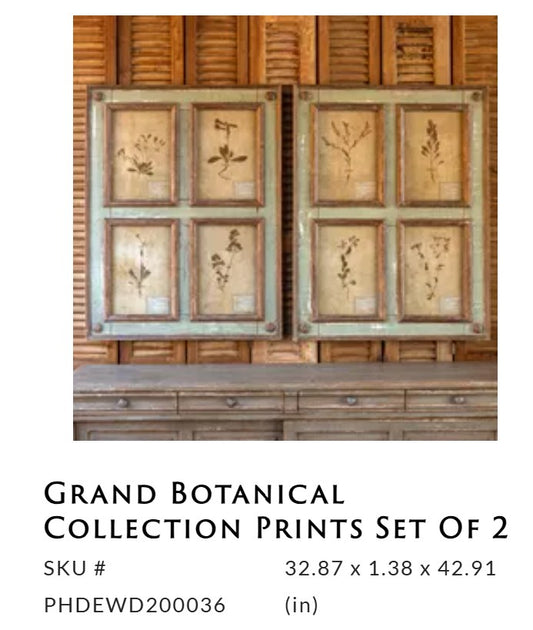 Porch View - Grand Botanical Collection Prints (4 in 1)