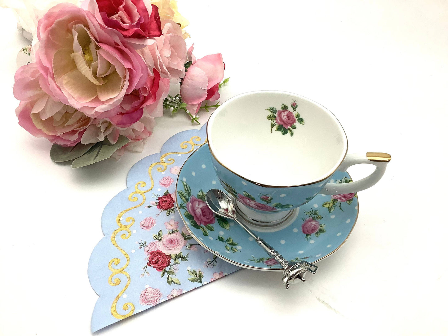Le Menagerie  - Pretty English Garden Tea Party Paper Napkins Decorations