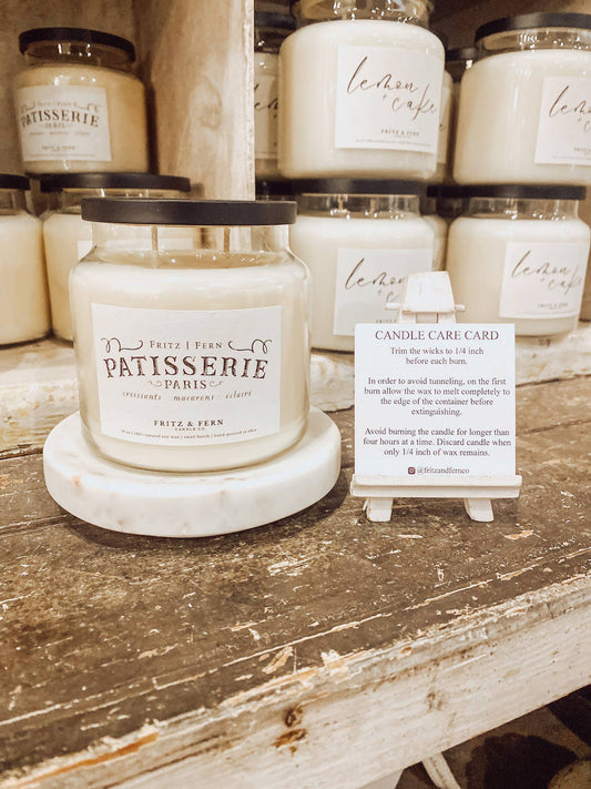 Fritz & Fern Candle Co. - 18 oz. Patisserie (French Bakery) Soy Candle