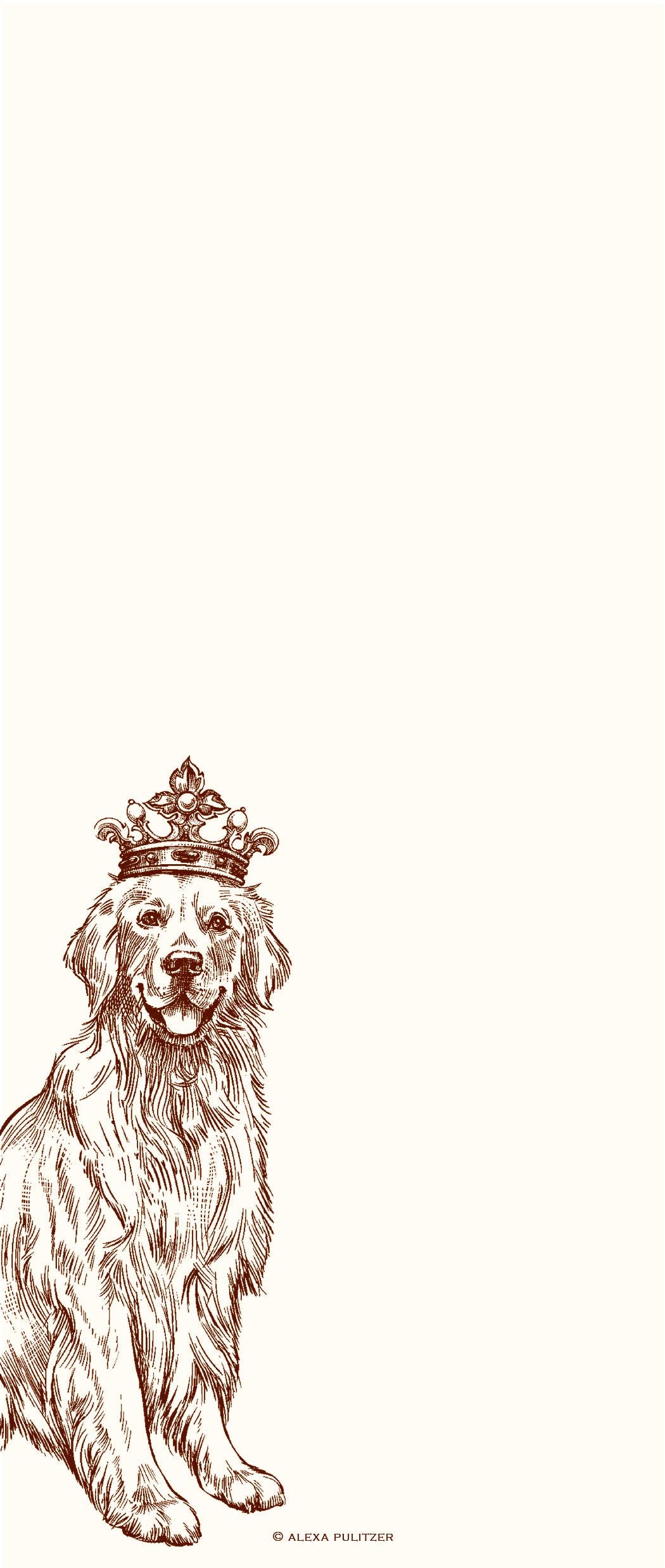 Le Alexa Pulitzer - Royal Golden Retriever Long Pad