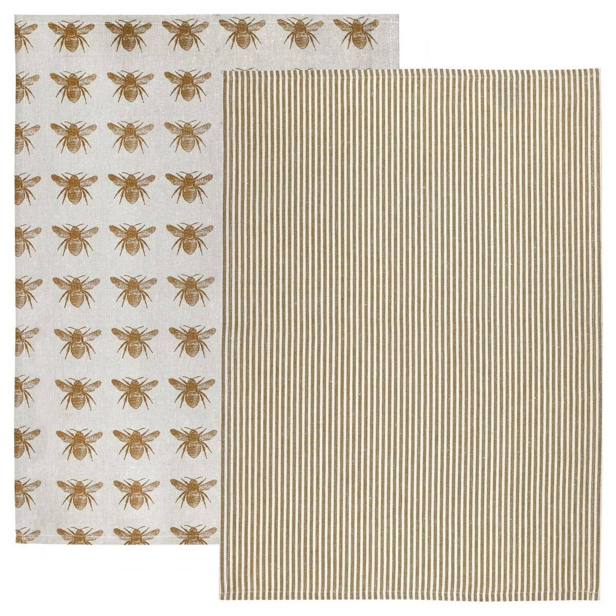 Raine & Humble - Mustard Honey Bee Tea Towel Pack