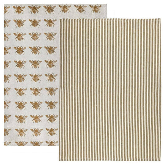 Raine & Humble - Mustard Honey Bee Tea Towel Pack