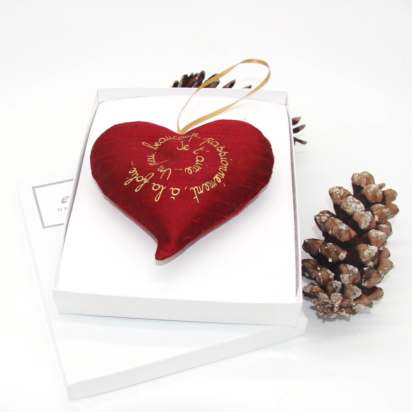 Estelle Billot - French lavender heart sachet. Valentine / Christmas ornement