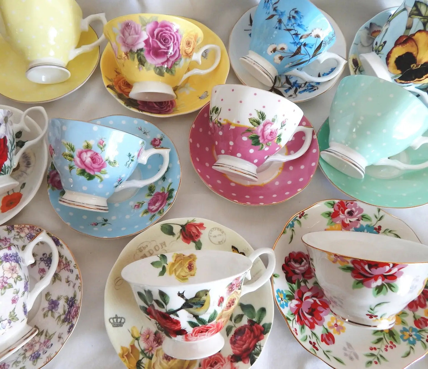 Le Menagerie  - Teacup & Saucer Pair Tea party, Catering, Celebrations