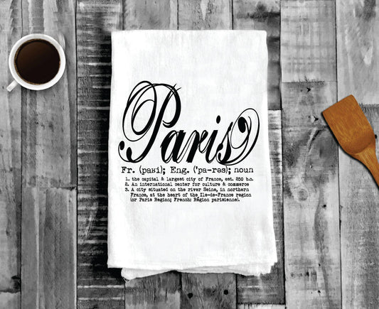 Avery Lane Gifts - Paris Definition, Cotton Tea Towels