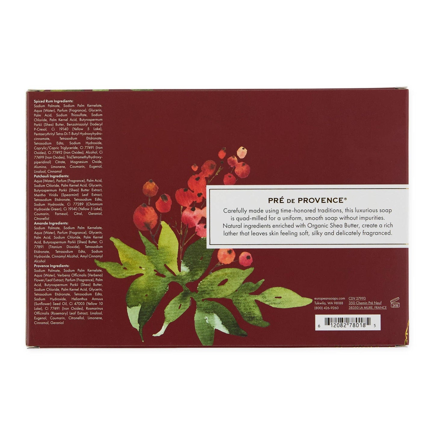 European Soaps - Heritage Soap Gift Set - Holiday Scents - 250g