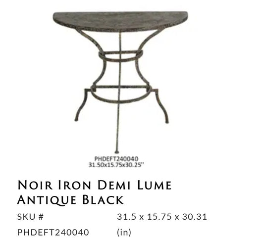 Porch View - Noir Iron Demi Lume Antique Black