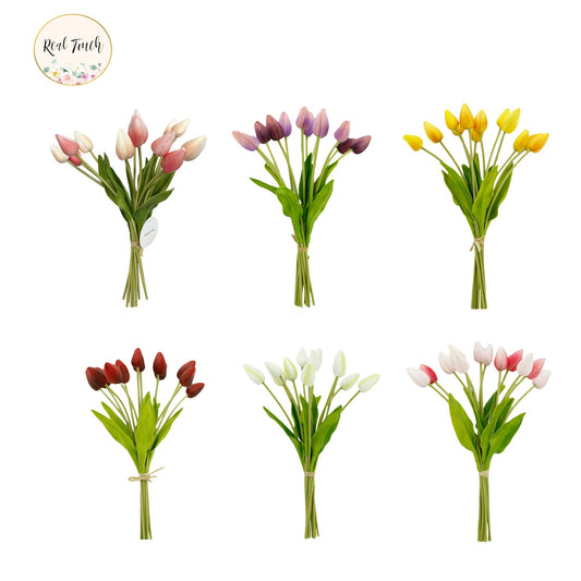 Le Menagerie - 18"-Long stem Real Touch Tulip Bud bouquet