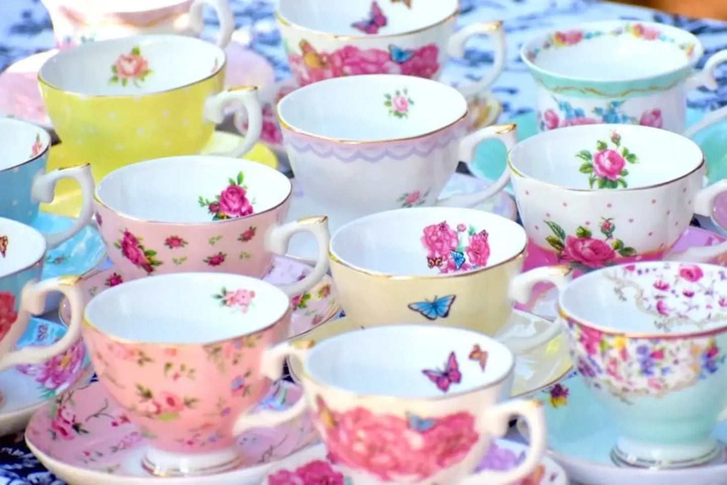 Le Menagerie  - Teacup & Saucer Pair Tea party, Catering, Celebrations