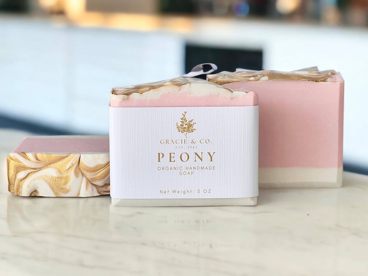Gracie & Co. 1942 - Pink Peony Shea Butter Soap