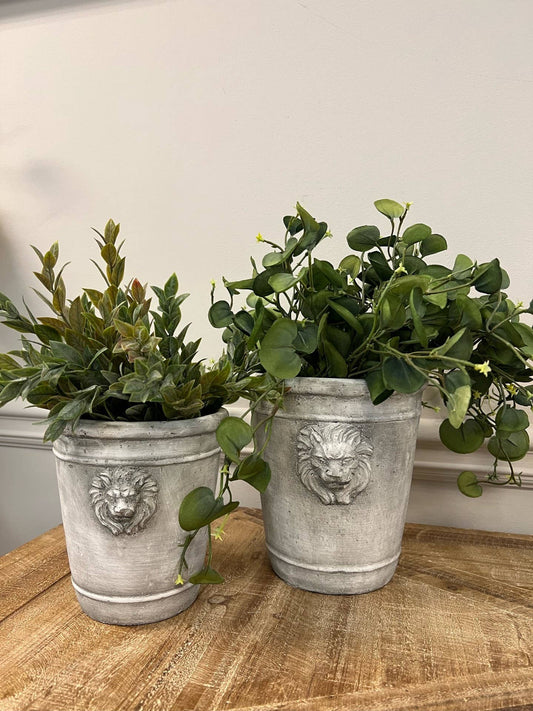 Le Menagerie - Cement Lion Planter
