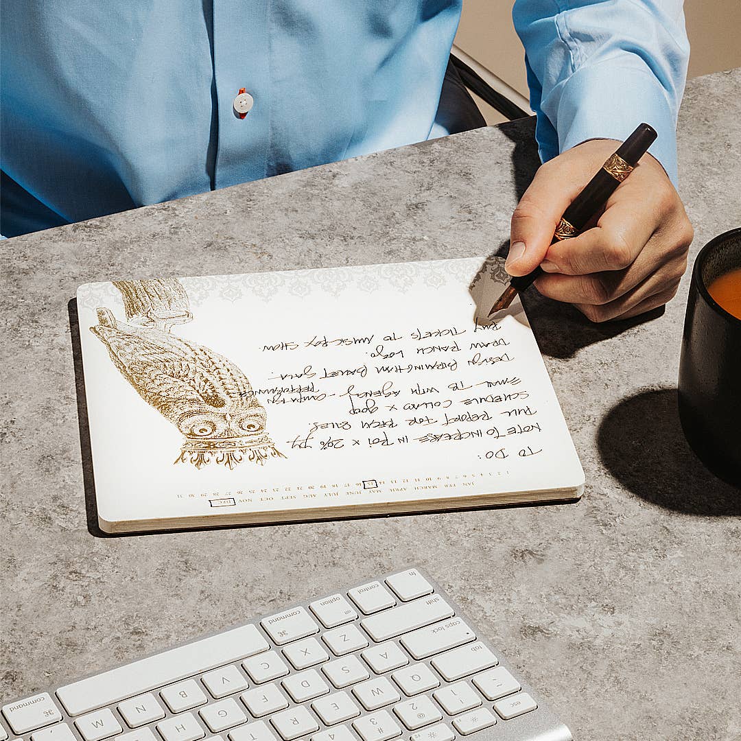 Le Alexa Pulitzer - Royal Owl Mousepad Notepad