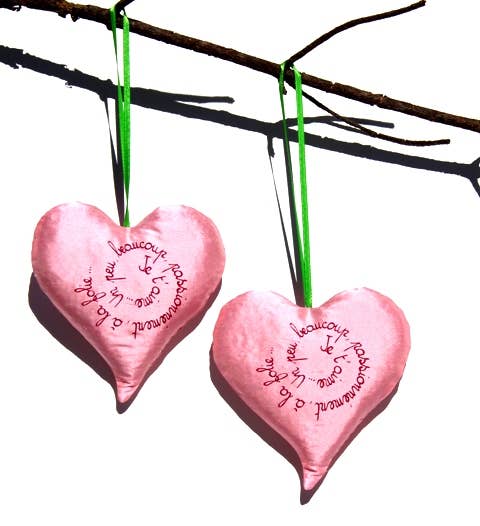Estelle Billot - French lavender heart sachet. Valentine / Christmas ornement