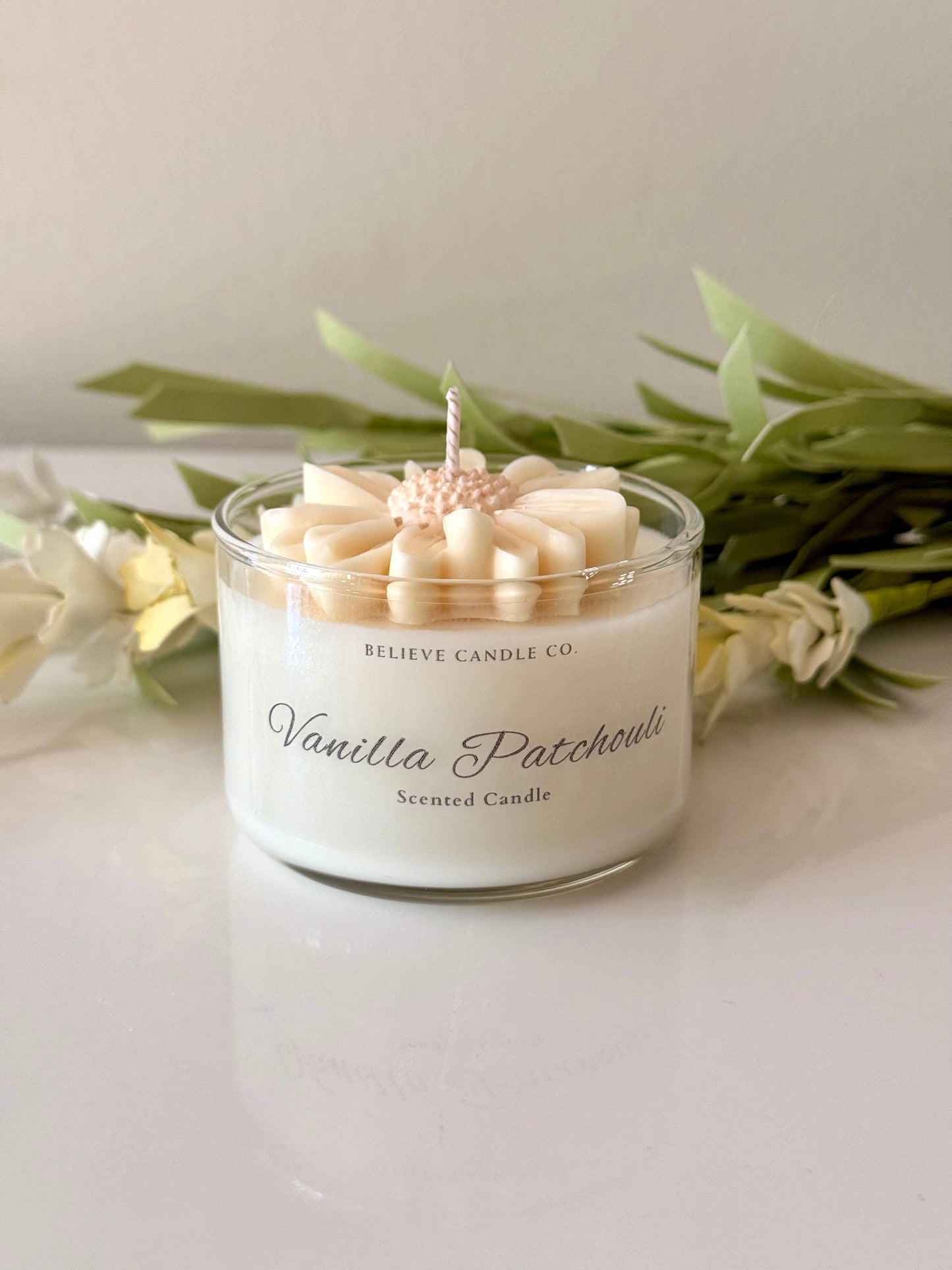 Believe Candle Co. -  Mini Daisy Candle Jar