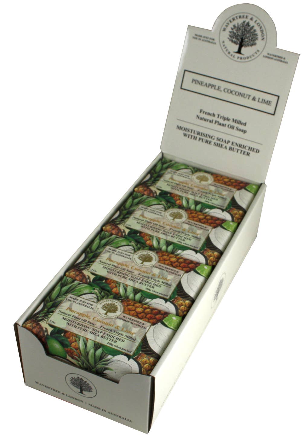 Wavertree & London - Wavertree Pineapple, Coconut and Lime Luxury Soap Bars