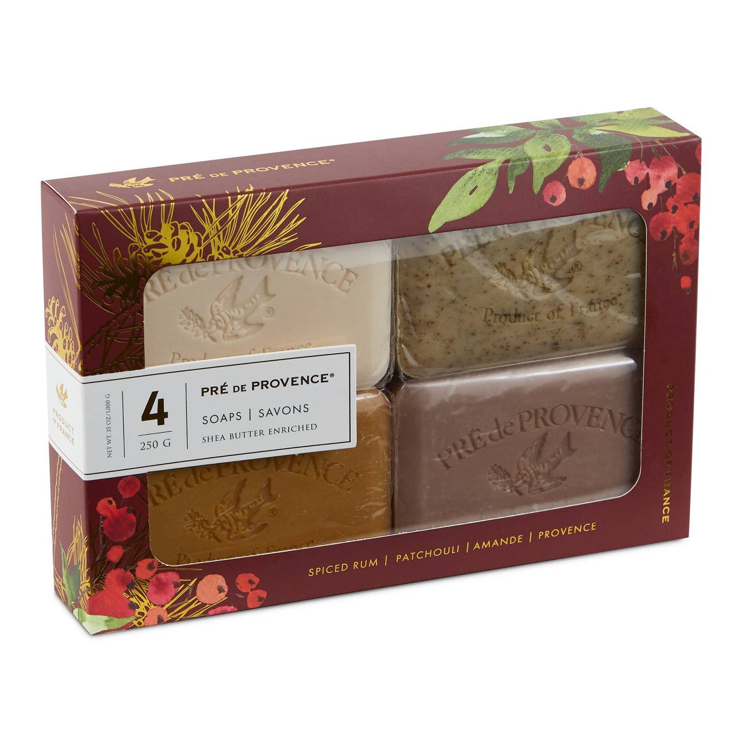 European Soaps - Heritage Soap Gift Set - Holiday Scents - 250g