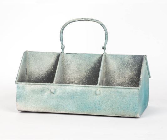 Blossom Bucket & Crossroads Home - Decorative Metal Double Sided Planter