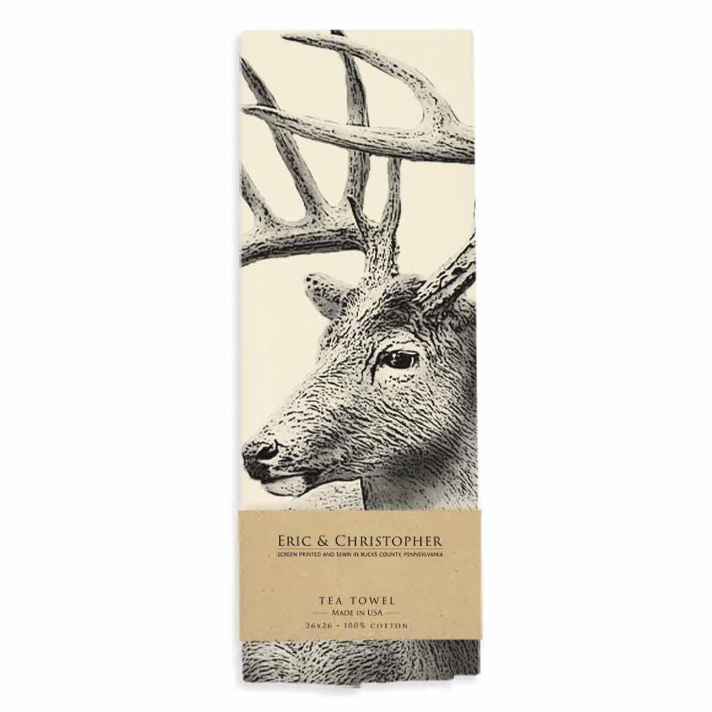 Eric & Christopher -  American Woodlands Collective Buck #4 Tea Towel