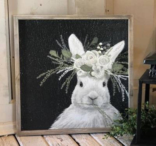 Le Menagerie - White Bunny Sign