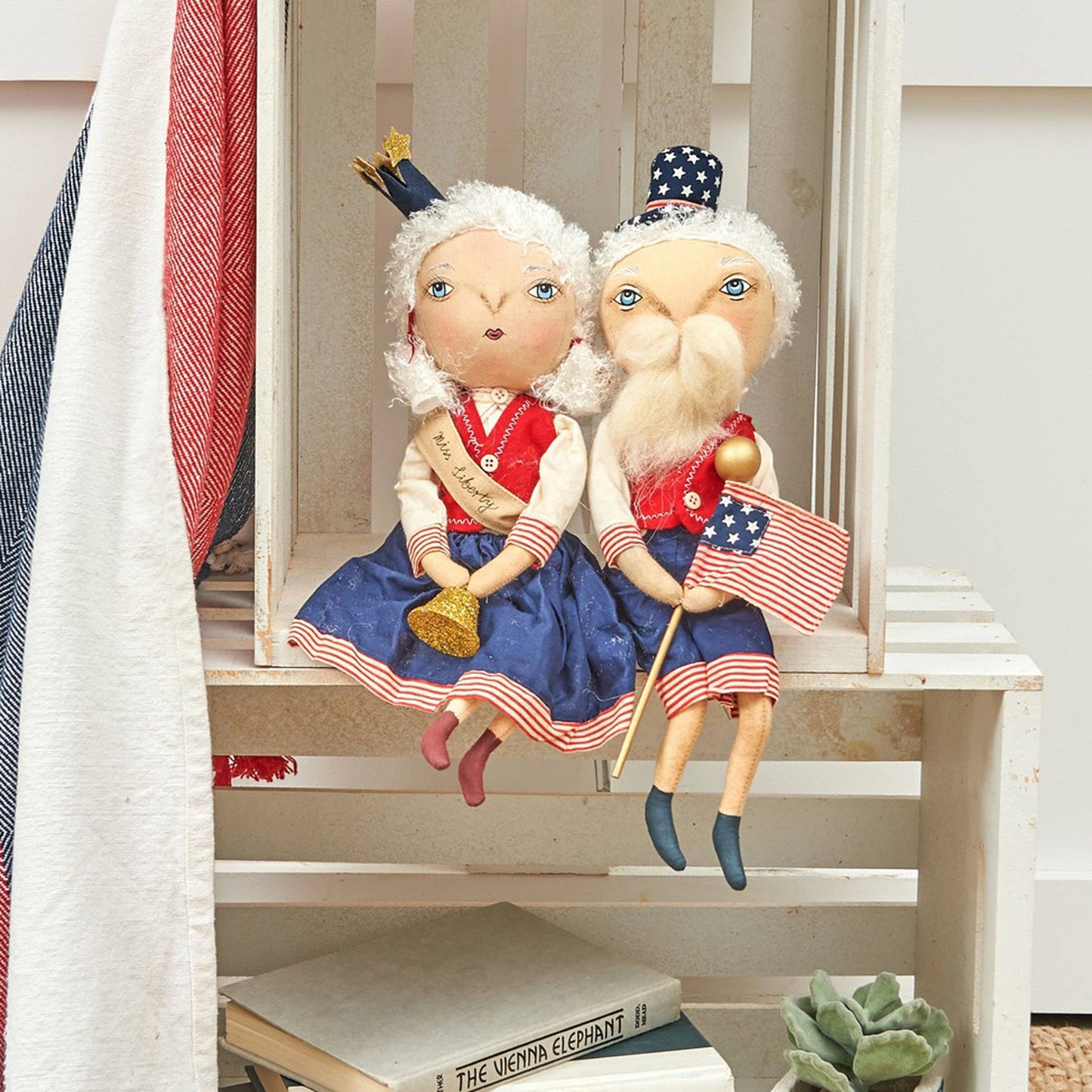 C&F Home - Samuel Liberty Gathered Traditions Art Doll