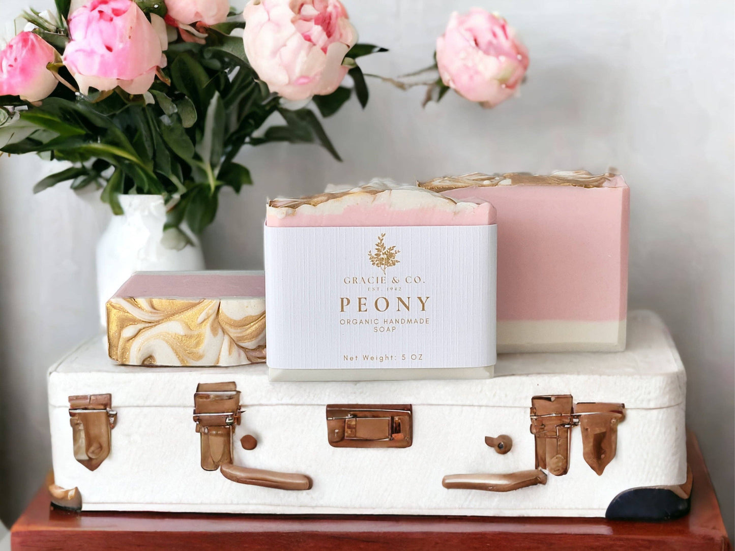 Gracie & Co. 1942 - Pink Peony Shea Butter Soap