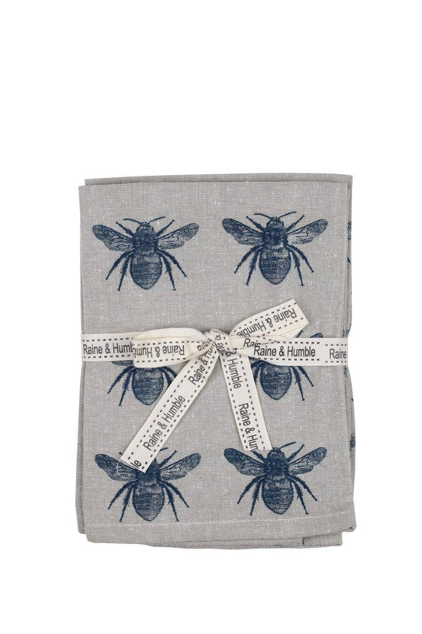 Le Menagerie - Abby Bee Napkin Blue - Set of 4