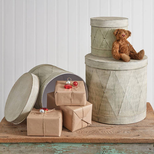 Le Menagerie - Set of Three Metal Drum Tins