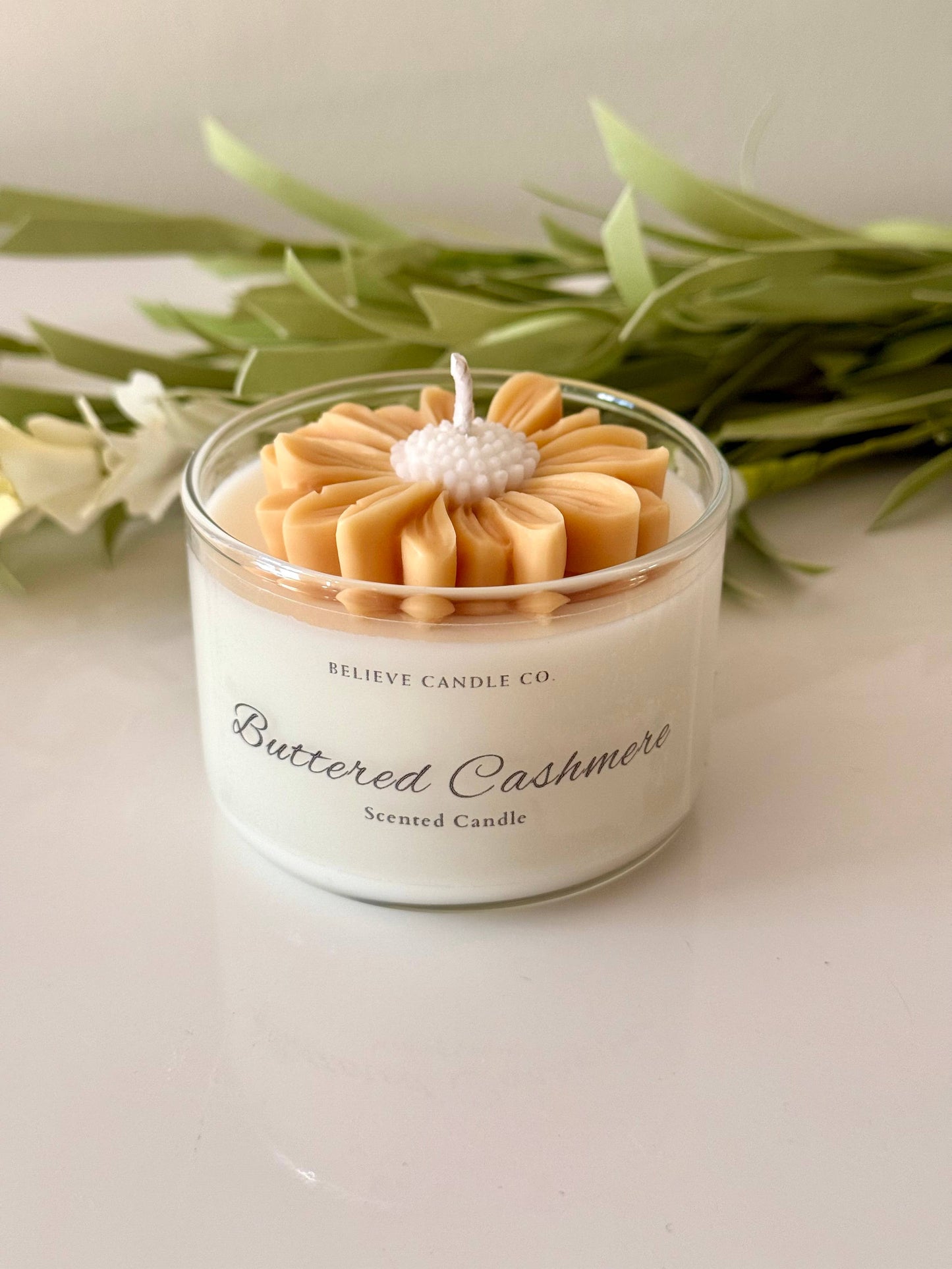 Believe Candle Co. -  Mini Daisy Candle Jar