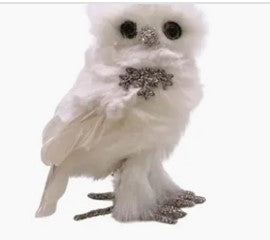 Menagerie-Sherri-Owl Small - White