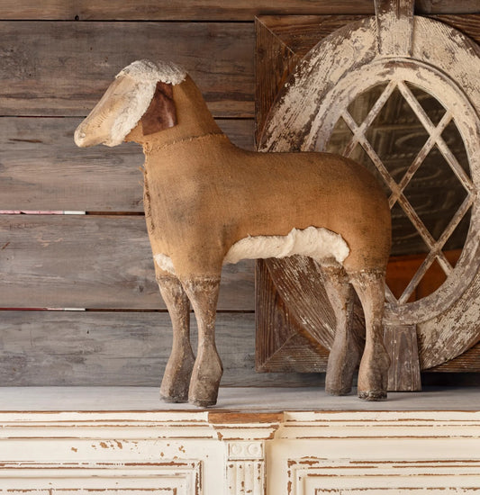 Porch View-Vintage Style Sheep Relic
