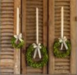 Porch View-Menagerie-Boxwood Wreaths - set of 3