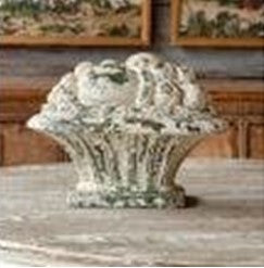Porch View-Menagerie Aged White Fruited Urn