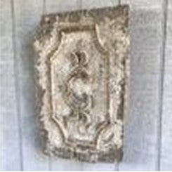 Porch View-Menagerie-French Scrolled Relic Plaque