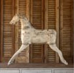 Porch View-Menagerie-Weathered Hobby Horse Relic