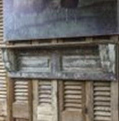 Weathered Wooden Wall Shelf