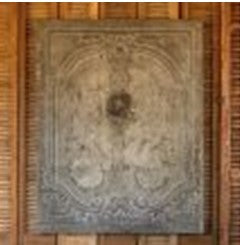 Porch View-Menagerie-Aged Fresco Print With Rooster