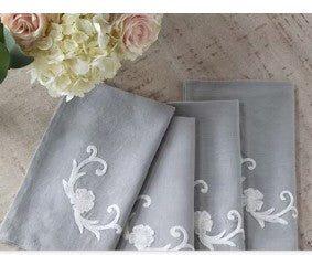 Park Hill-Cosette Embroidered Linen Napkin