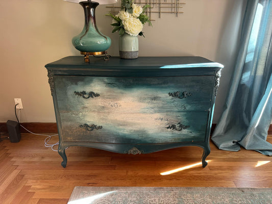 Menagerie-Upcycled Gallery-French Country Dresser - Green