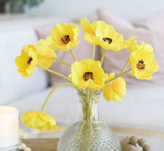 Angel Isabella - 11" Real Touch Poppy-6 stems per bundle