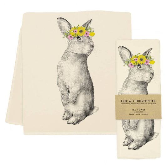 Eric & Christopher - "Peaches" the Easter Bunny Tea Towel