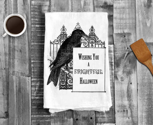 Avery Lane Gifts - Wishing You a Frightful Halloween, Cotton Tea Towels
