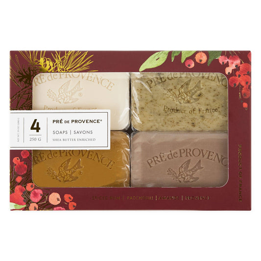 European Soaps - Heritage Soap Gift Set - Holiday Scents - 250g