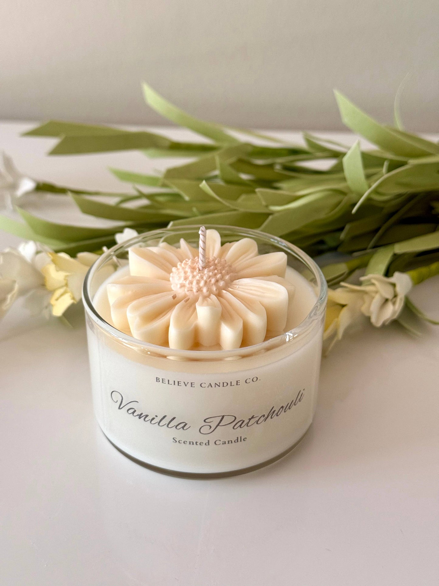 Believe Candle Co. -  Mini Daisy Candle Jar
