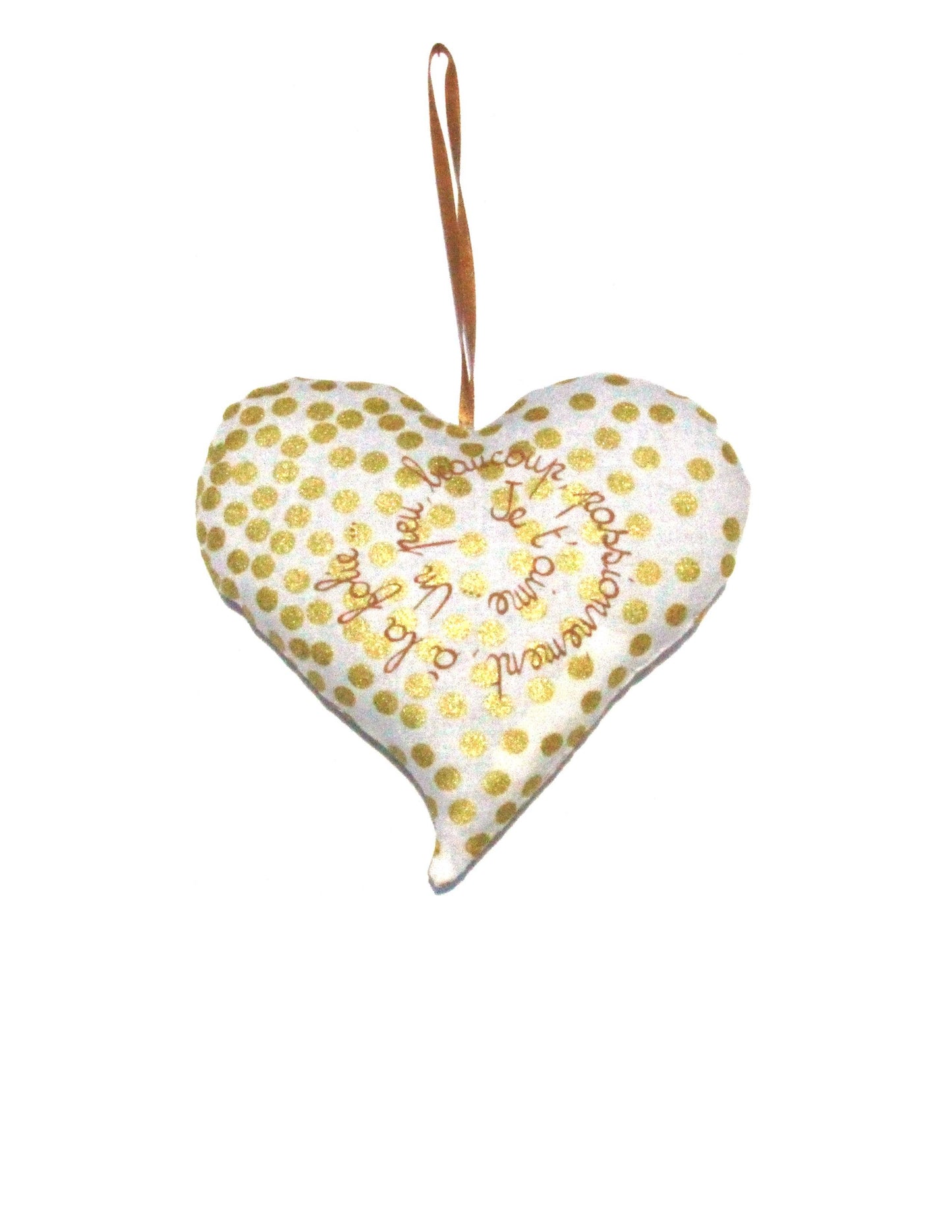 Estelle Billot - French lavender heart sachet. Valentine / Christmas ornement