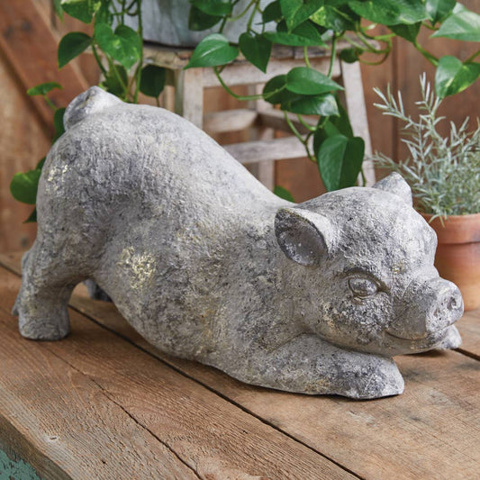 Le Menagerie  - Playful Piglet Garden Statue