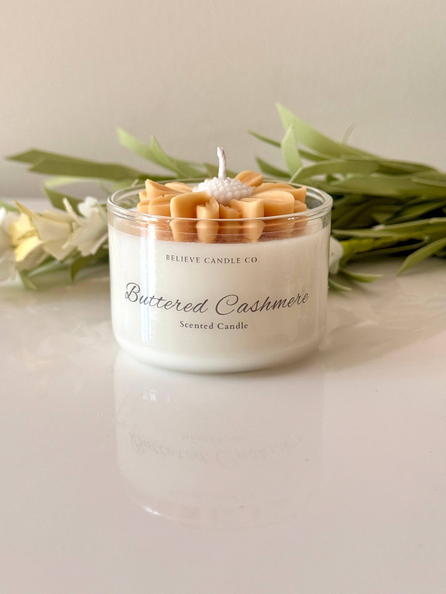 Believe Candle Co. -  Mini Daisy Candle Jar